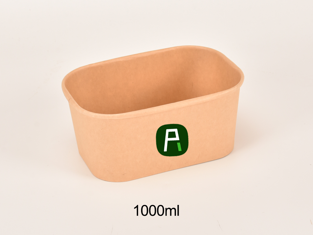 RECHTECKIGE PAPIERSCHÜSSEL 1000ML